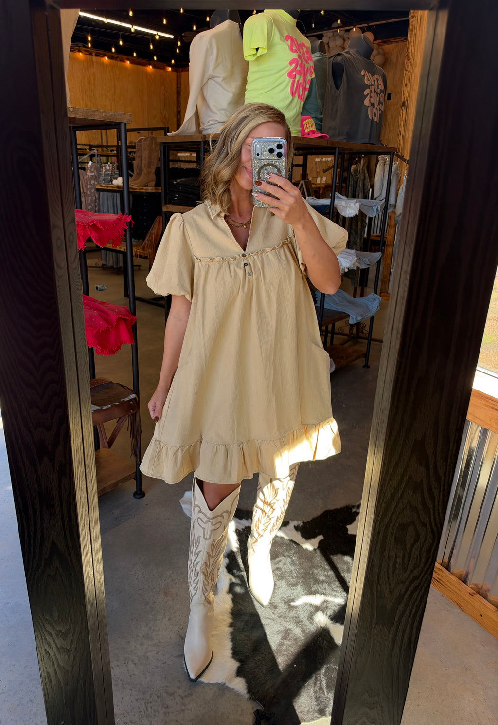 The Haley Washed Mini Dress