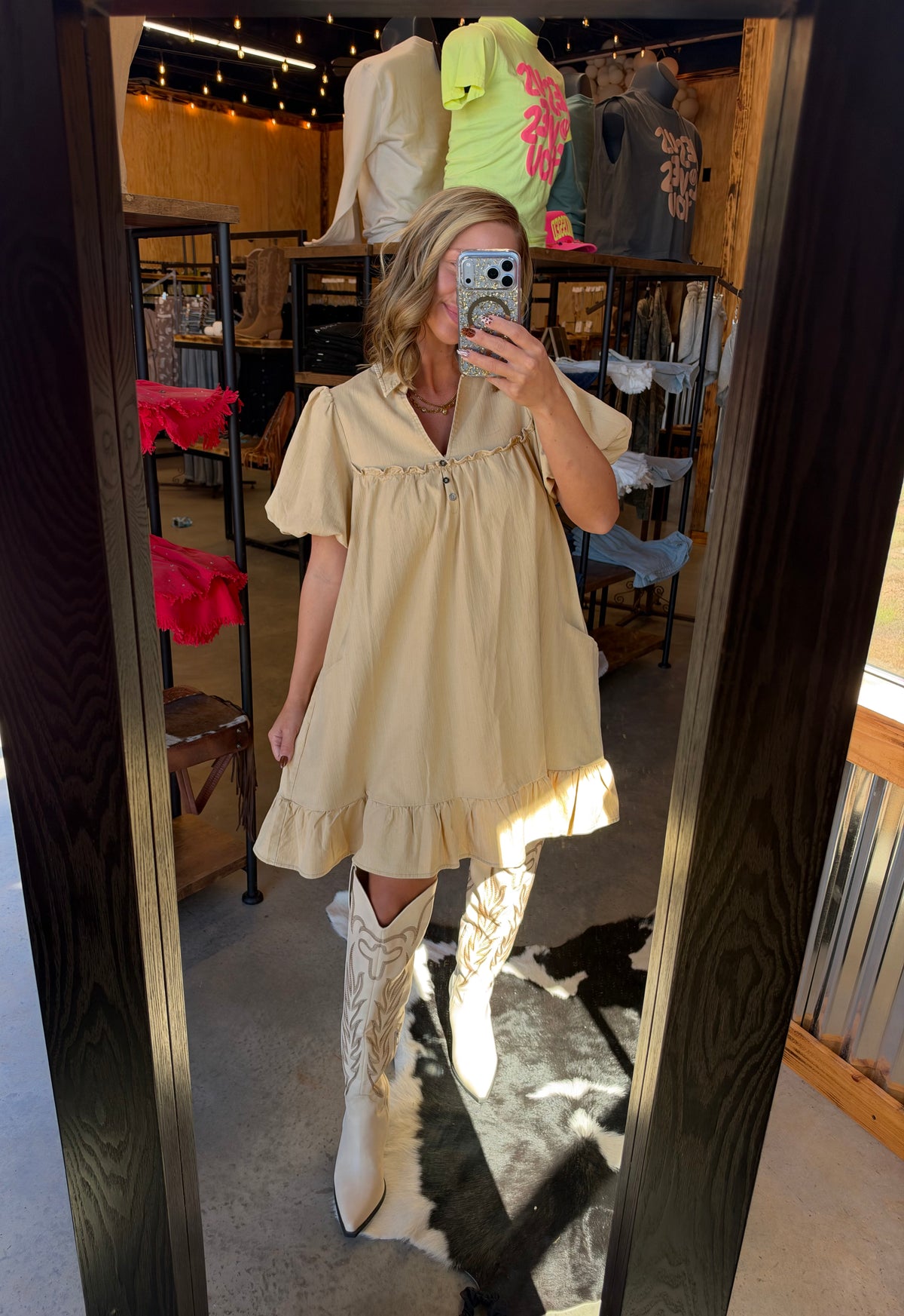 The Haley Washed Mini Dress