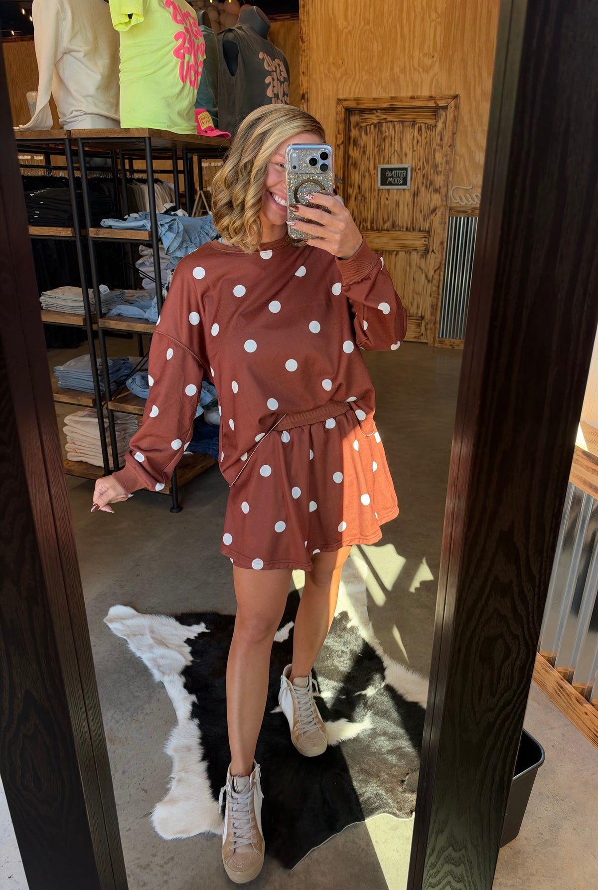 Polka Dot Skort Set