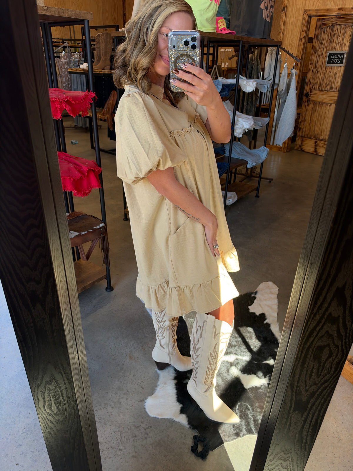 The Haley Washed Mini Dress