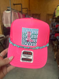 Pink Howdy Trucker Hat