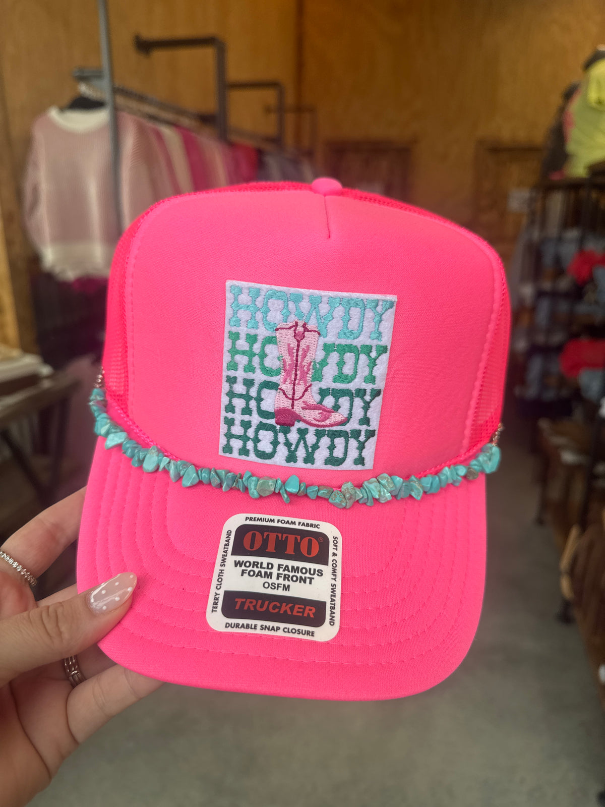 Pink Howdy Trucker Hat