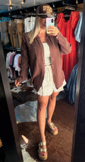Light Weight Oversized Button Up