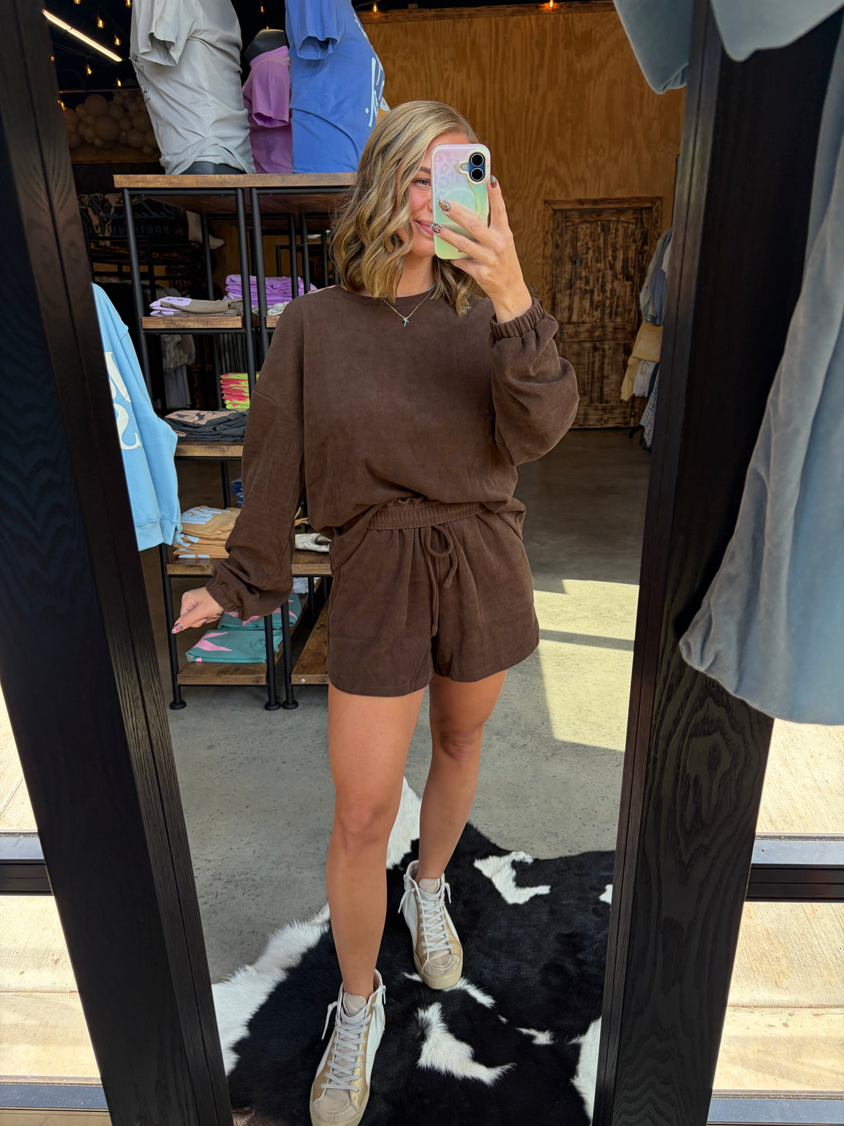Textured Pullover Fall Set