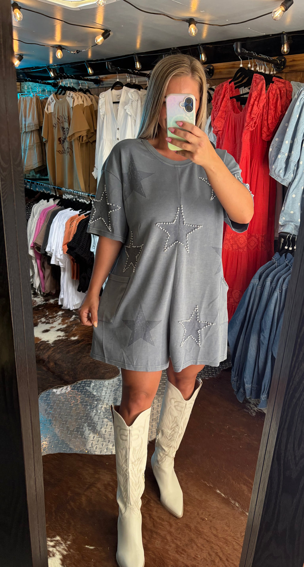 Star Patch Pearl Romper