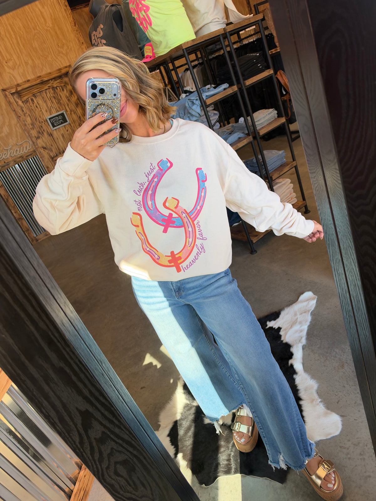 No Luck Just Heavenly Favor Sweatshirt