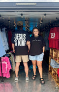 Jesus is King Black Tee