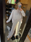 Mockneck Long Sleeve Tee & Pants Set