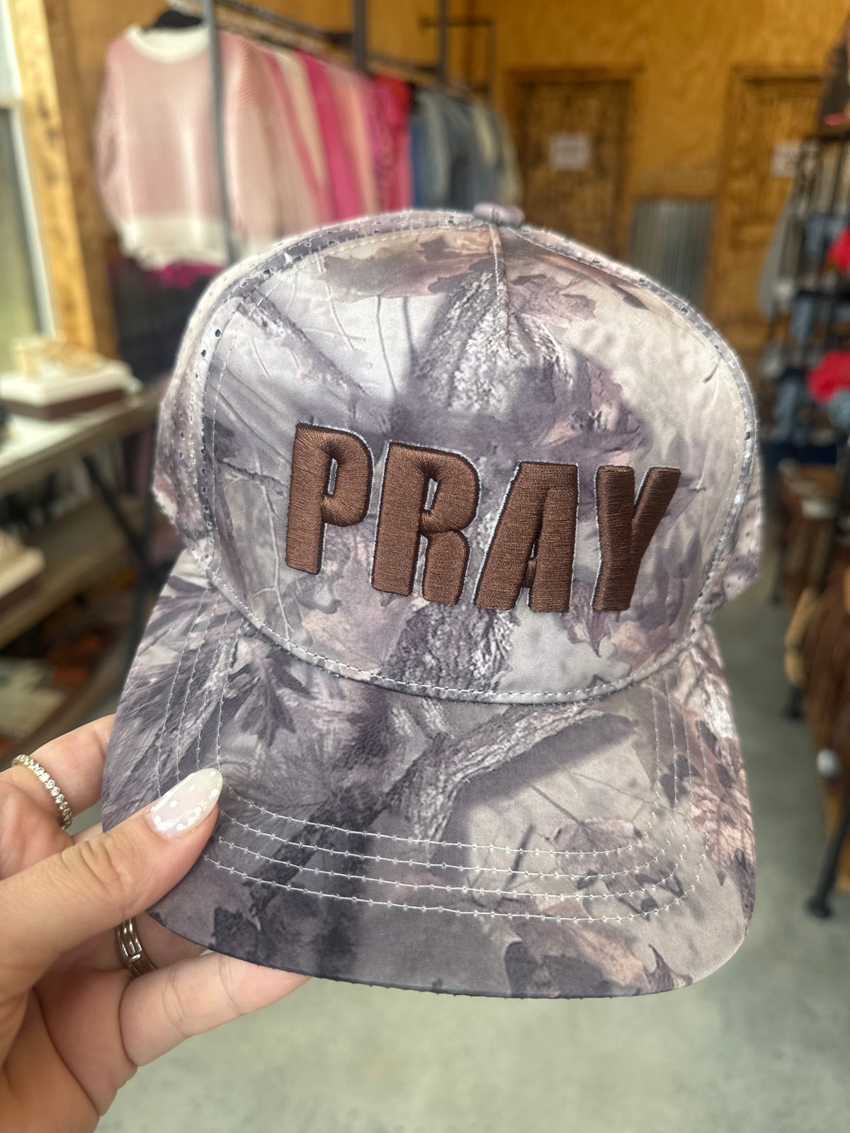Pray - Forest Camo Hat