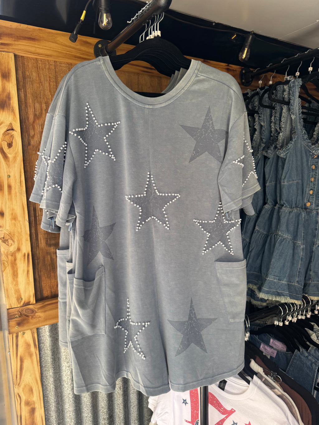 Star Patch Pearl Romper