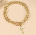 Chunky Chain Cross Necklace