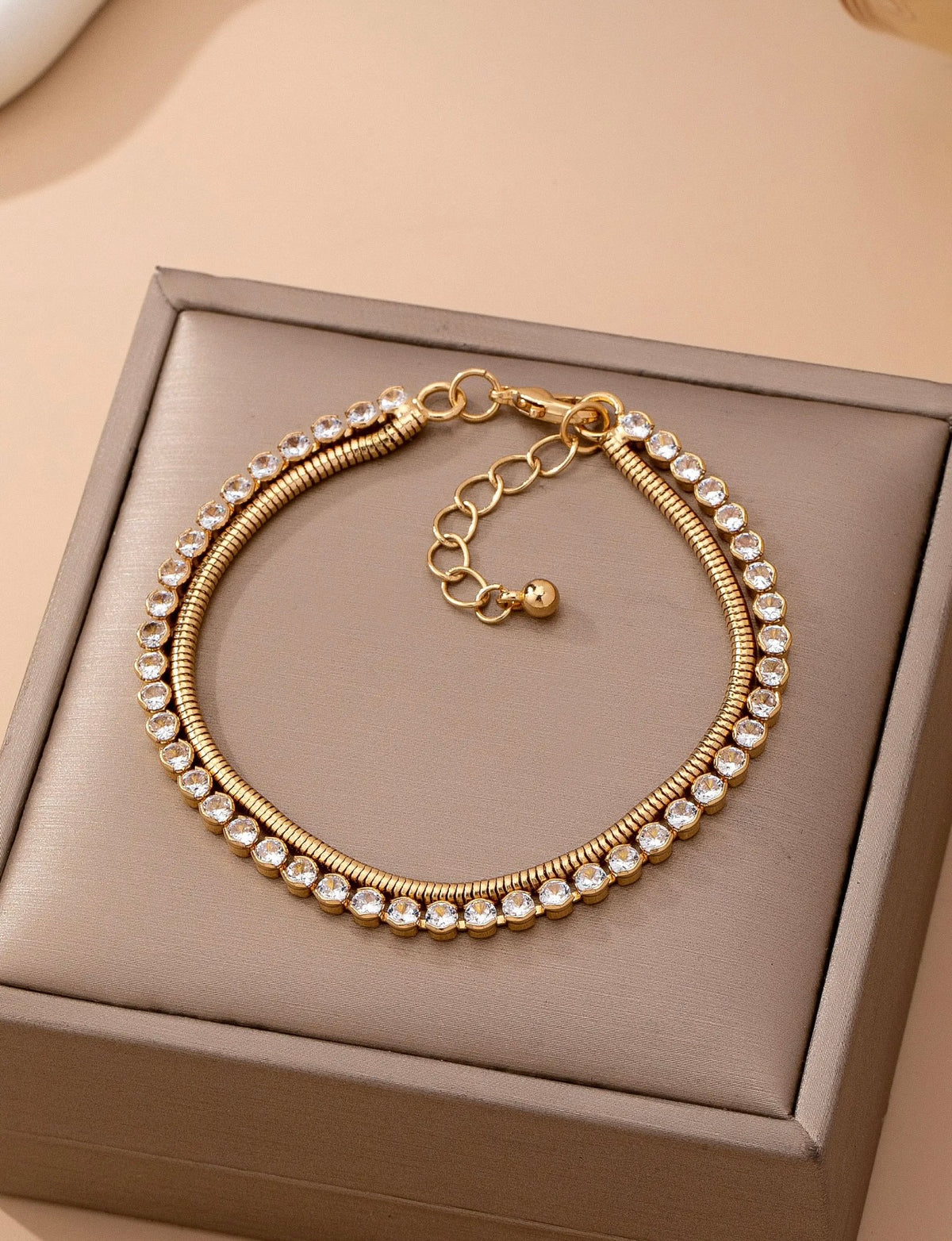 Double Snake Chain Bracelet