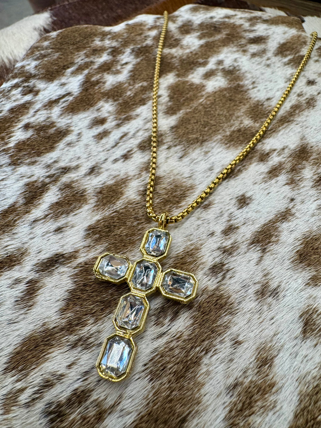 18K Stainless Steel Cross Necklace