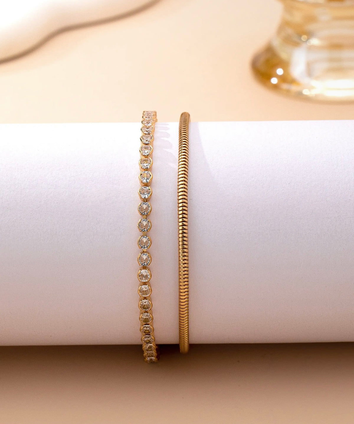 Double Snake Chain Bracelet