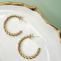 18K Stainless Steel Hoops