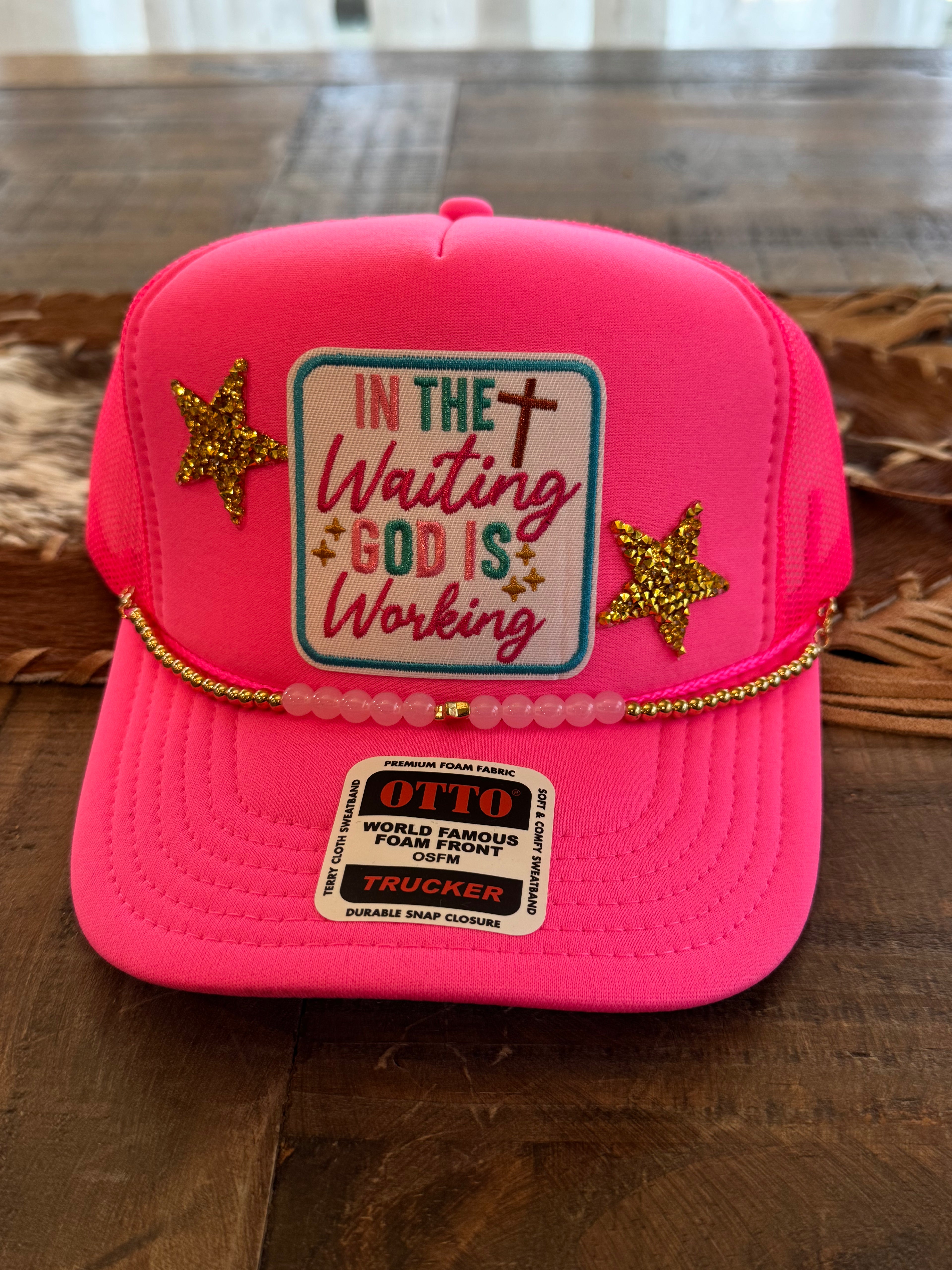 God is Working Trucker Hat