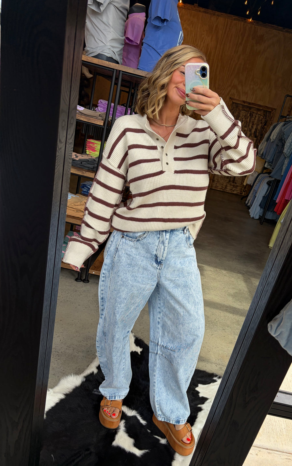 Striped Slouchy Sweater
