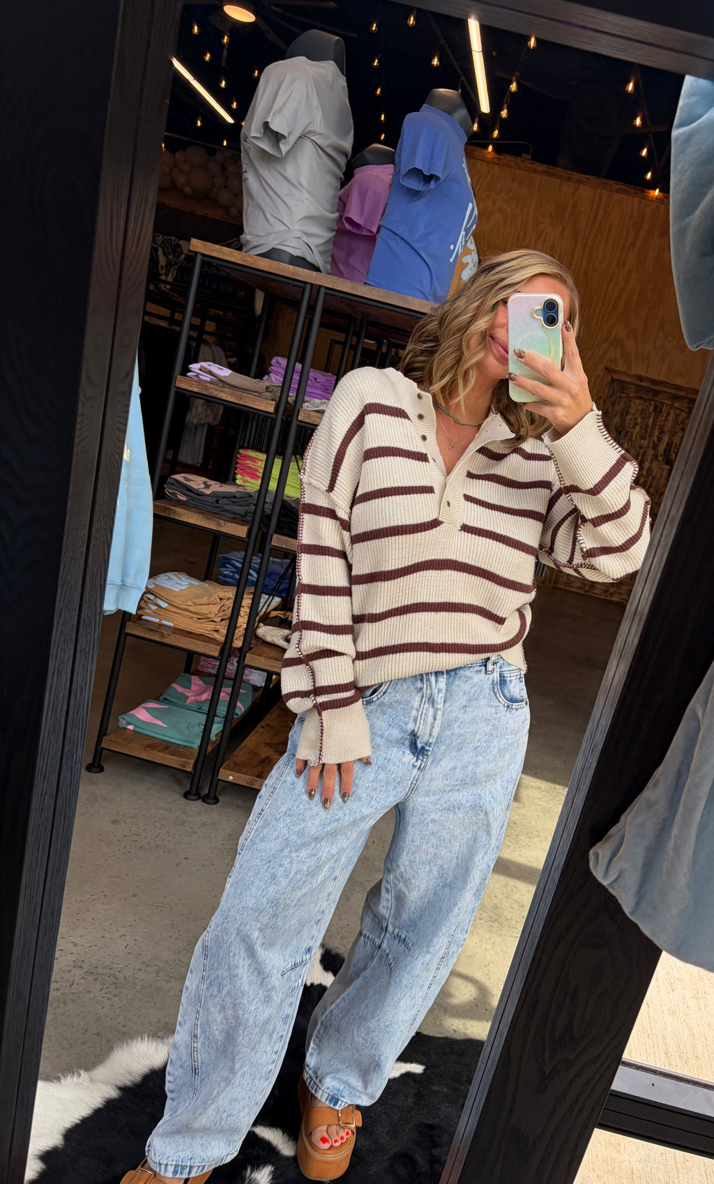 Striped Slouchy Sweater