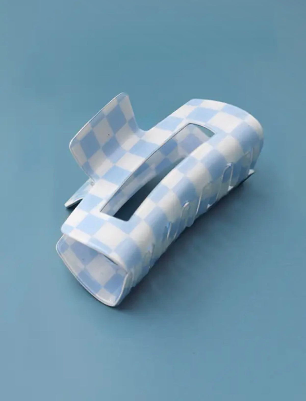 Jumbo Checkered Claw Clip