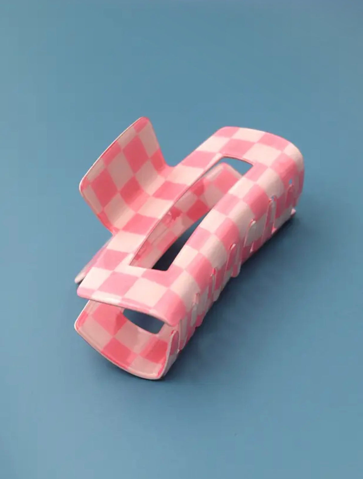 Jumbo Checkered Claw Clip