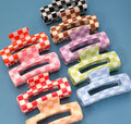 Jumbo Checkered Claw Clip
