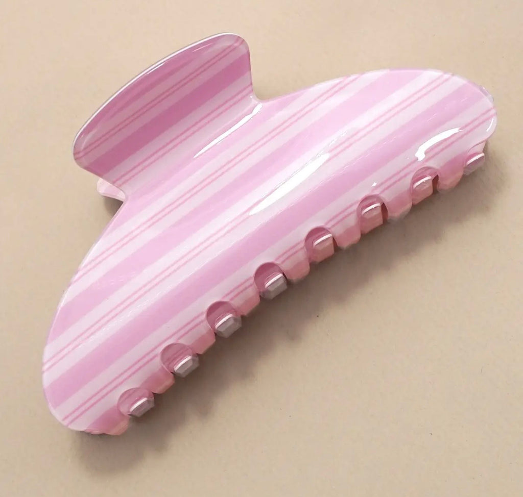 Jumbo Stripe Claw Clip