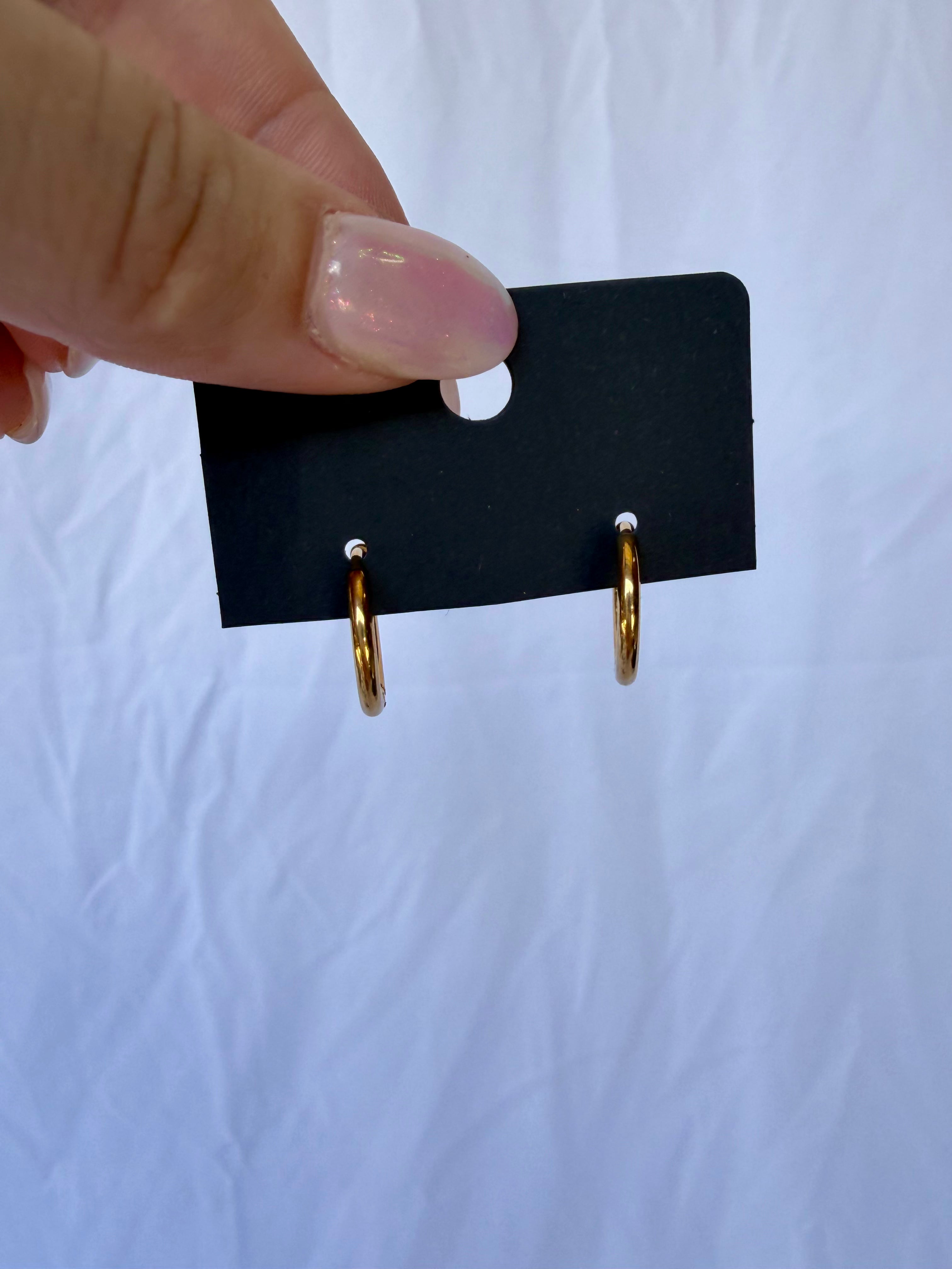 Small Gold Huggies