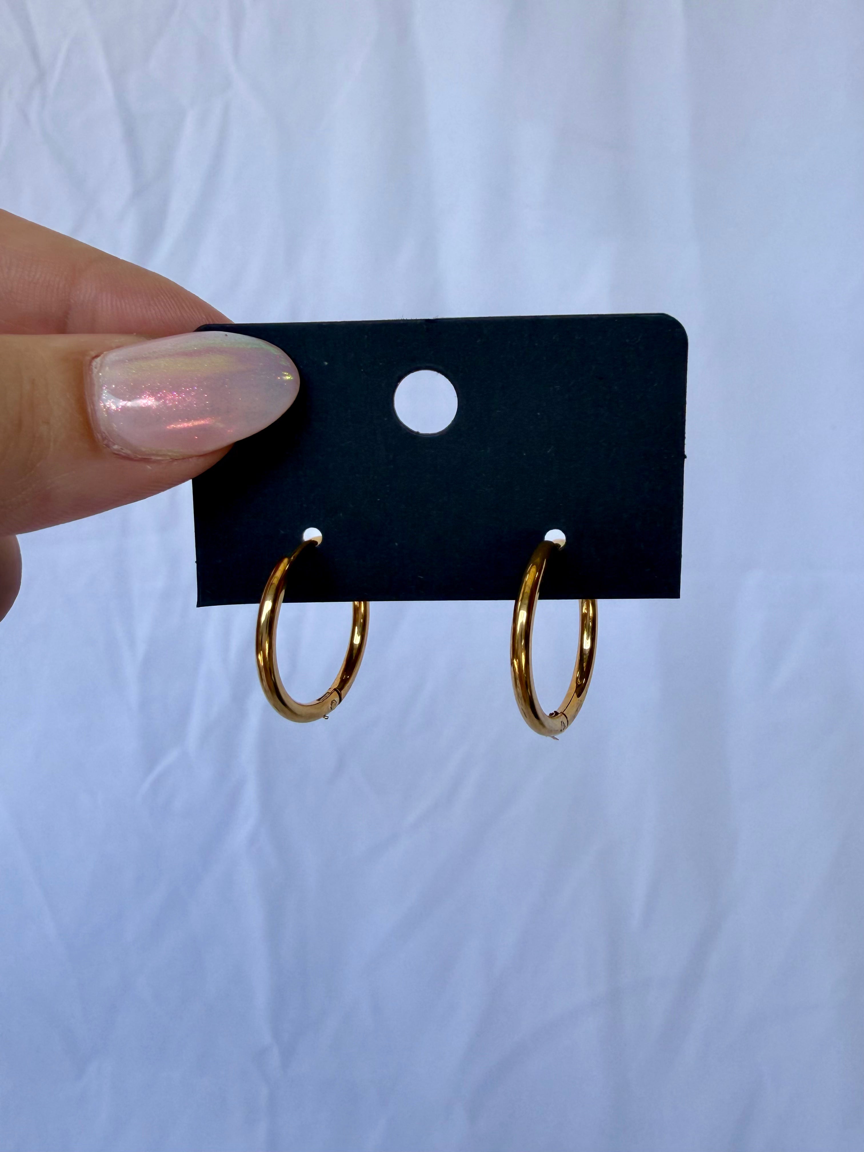 Large Gold Huggies