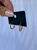 Medium Gold Bling Huggies