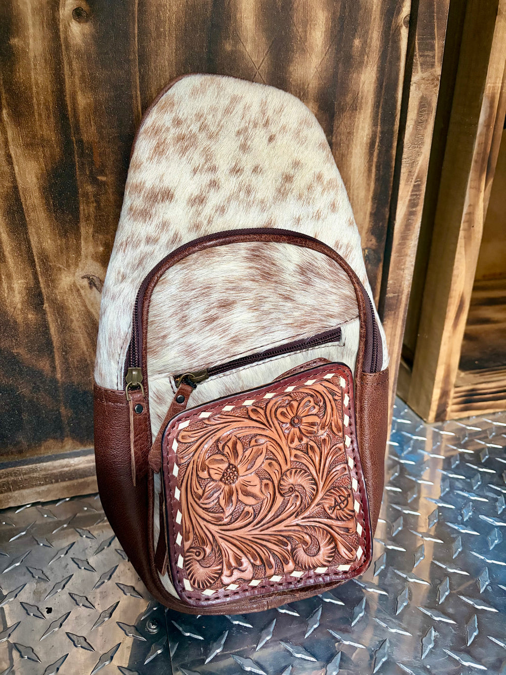 American Darling Western Leather Crossbody Bag (Concealed Carry)