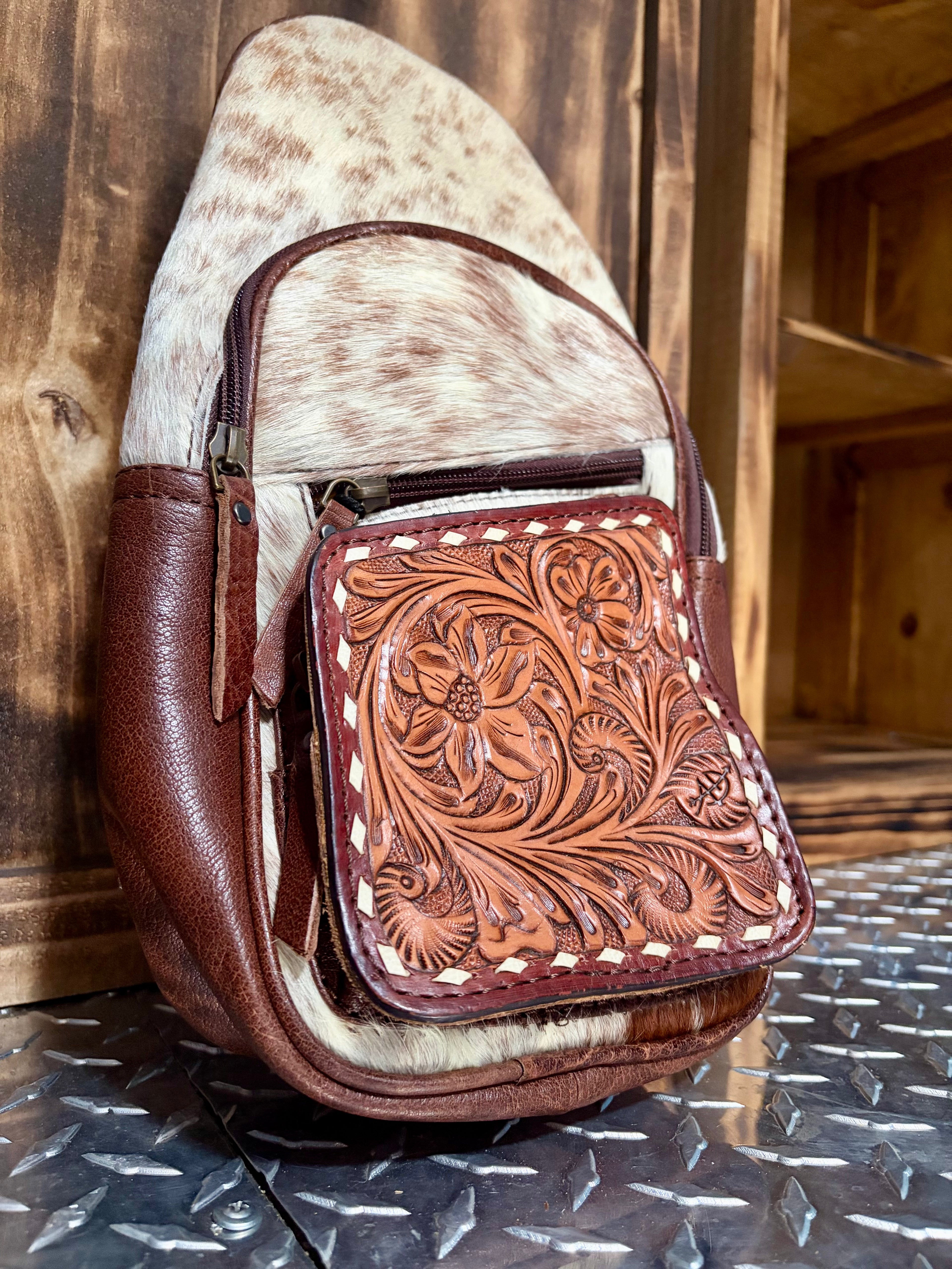 American Darling Western Leather Crossbody Bag (Concealed Carry)