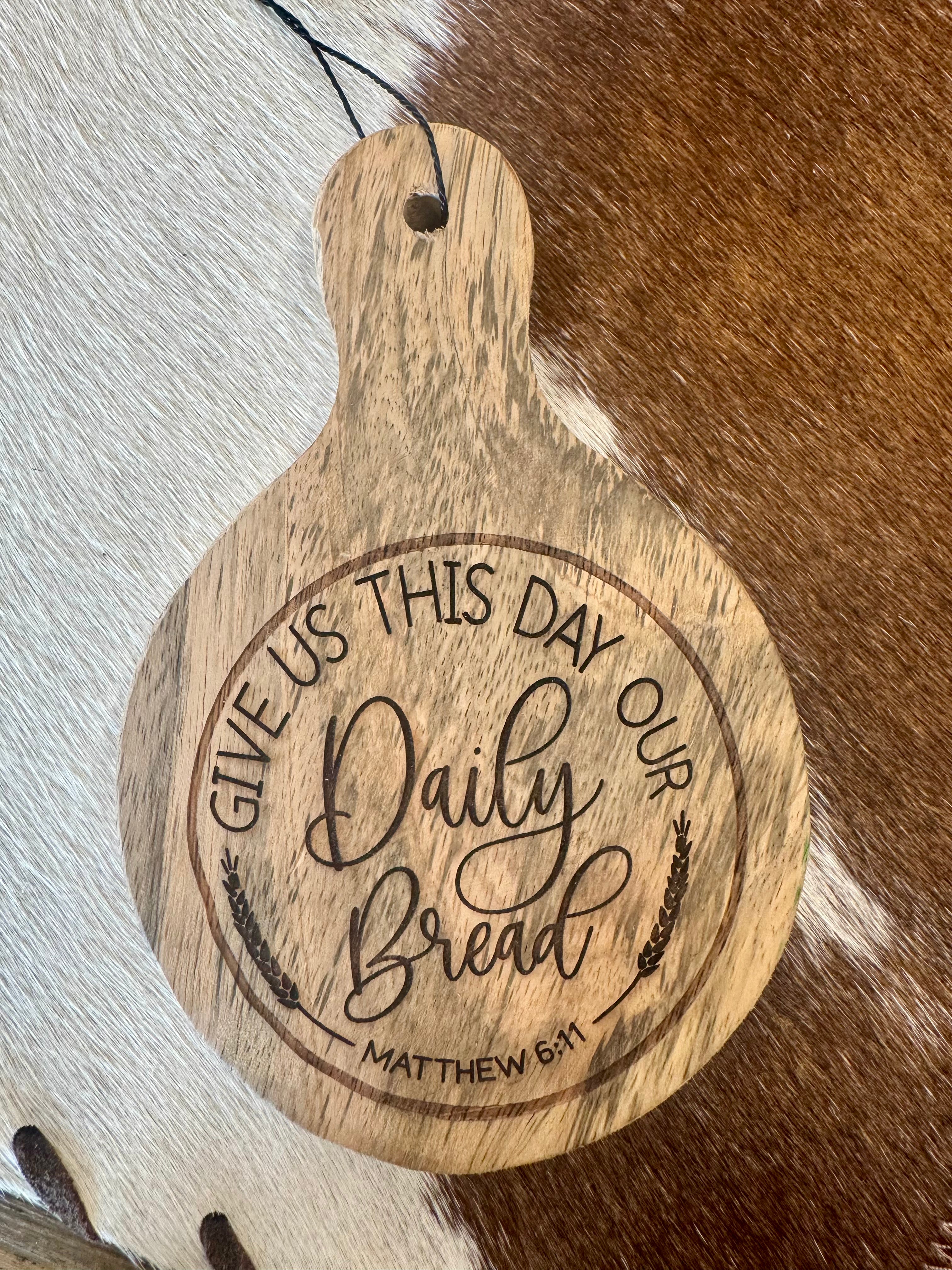 Matthew 6:11 Mini Cutting Board