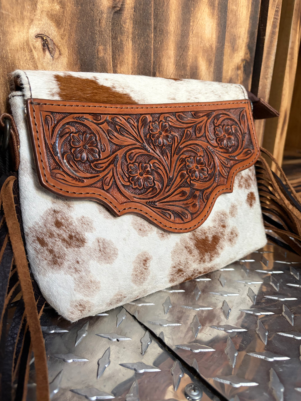 American Darling Cowhide Leather Crossbody Bag