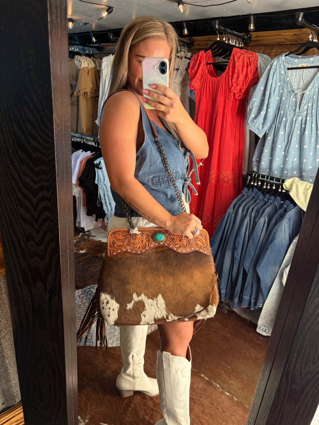 American Darling Large Crossbody w/ Chain (Concealed Carry)