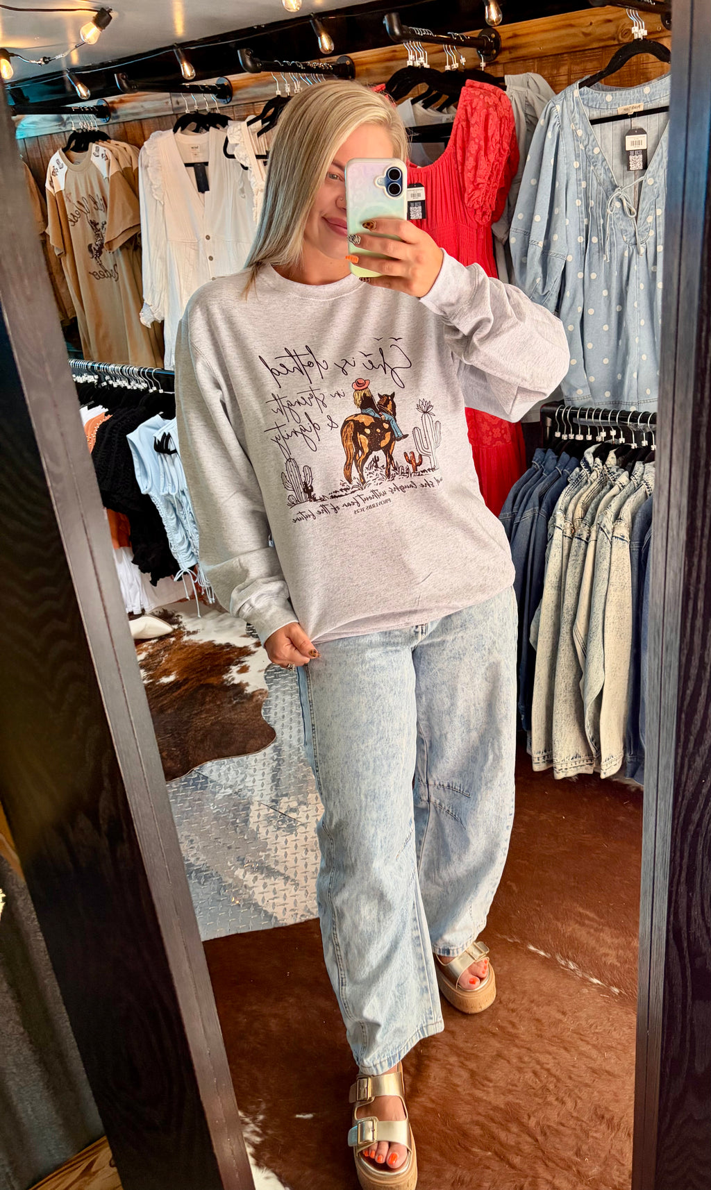 Proverbs 31:25 Sweatshirt - PLUS