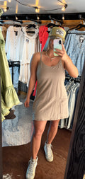 Casual Mini Dress w/ Built In Romper