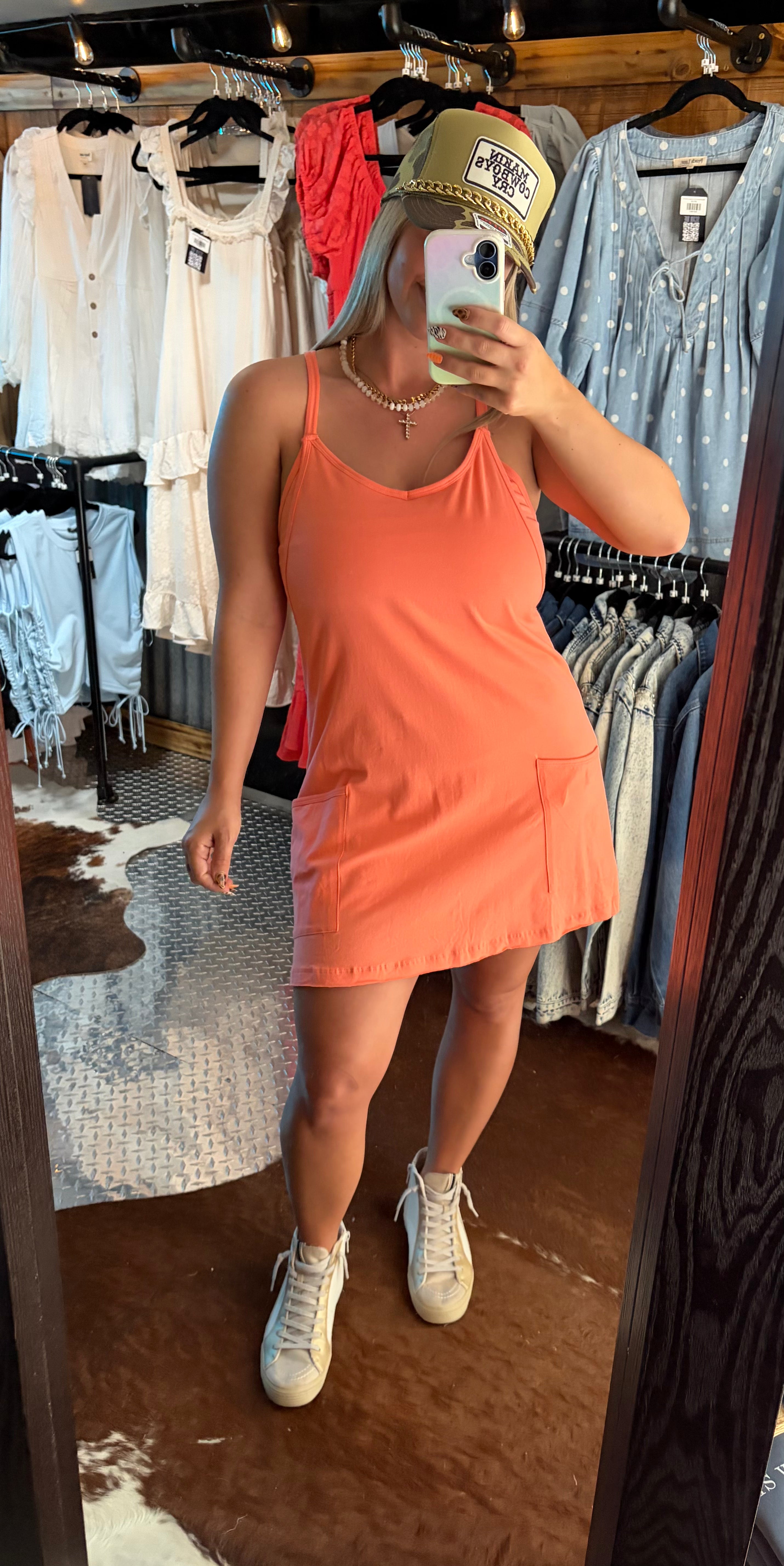 Casual Mini Dress w/ Built In Romper