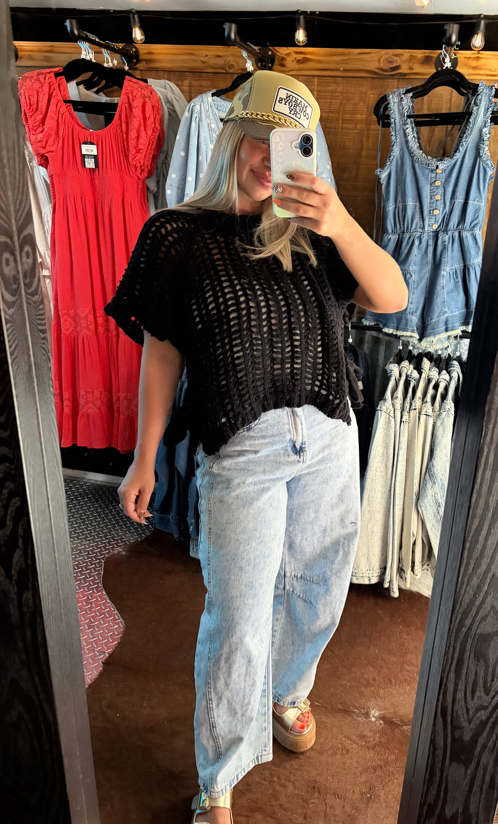 Chunky Knit Crochet Top