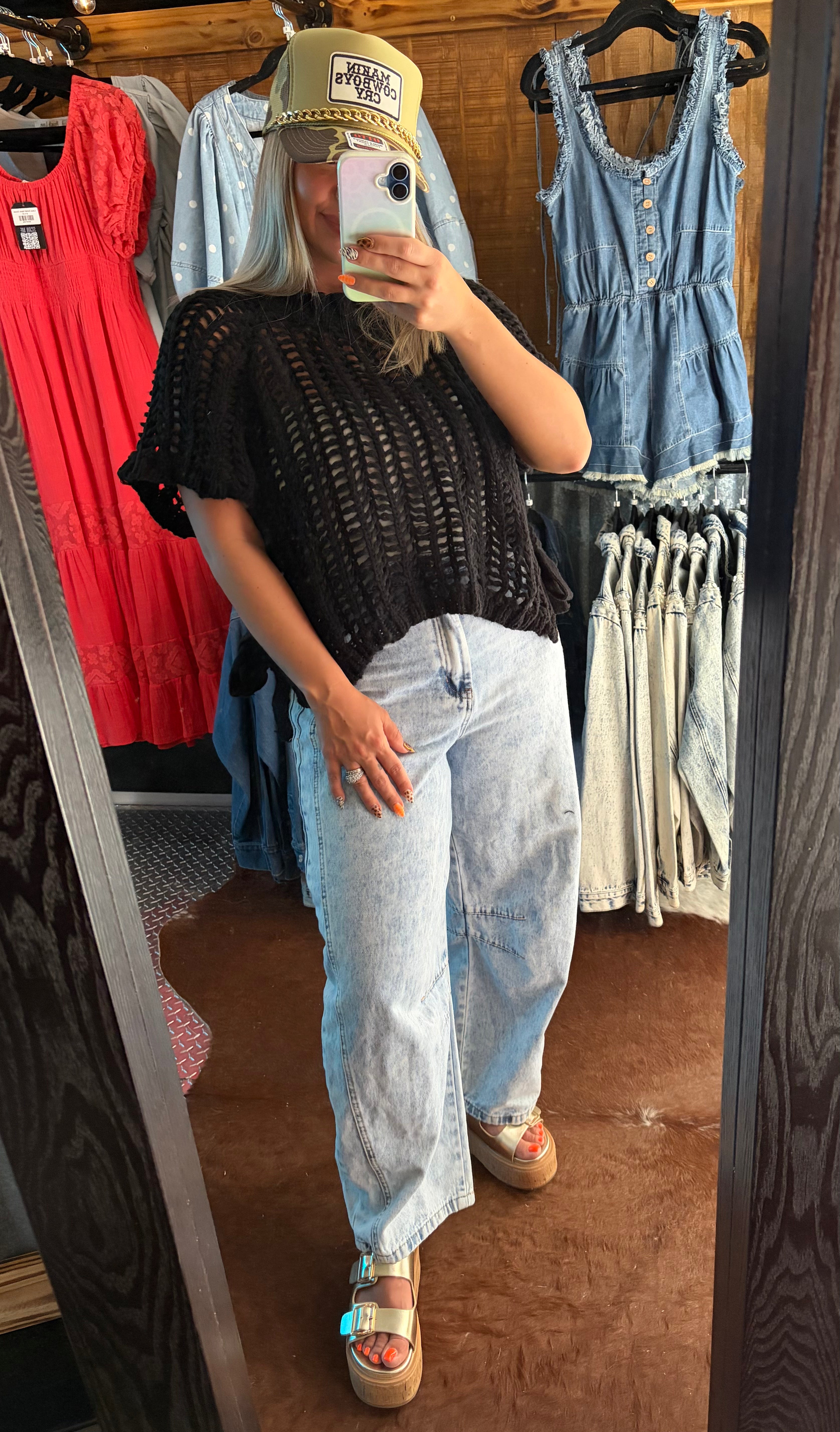 Chunky Knit Crochet Top