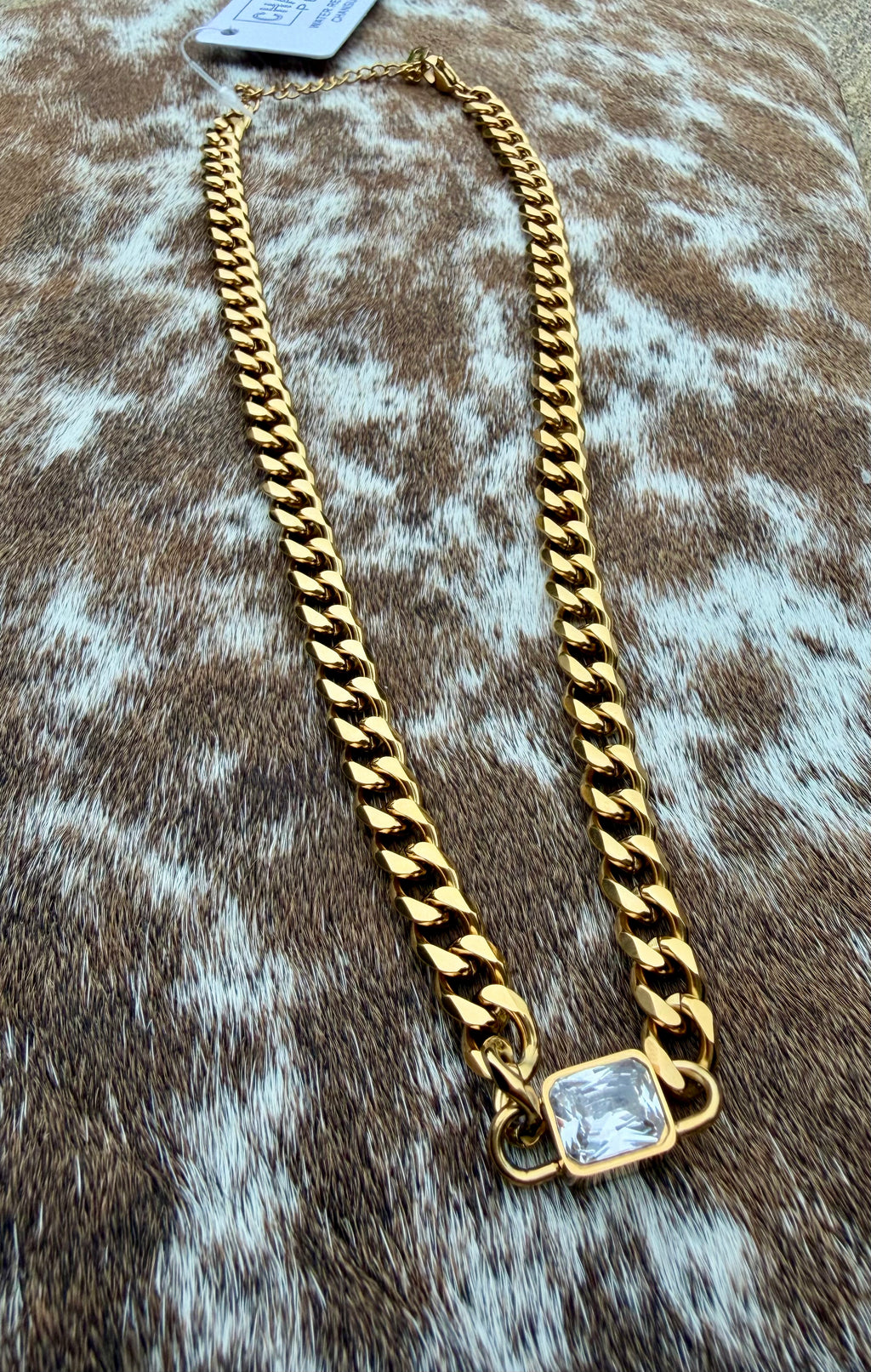 Chansutt Pearls Chain w/ Diamond Pendant Necklace