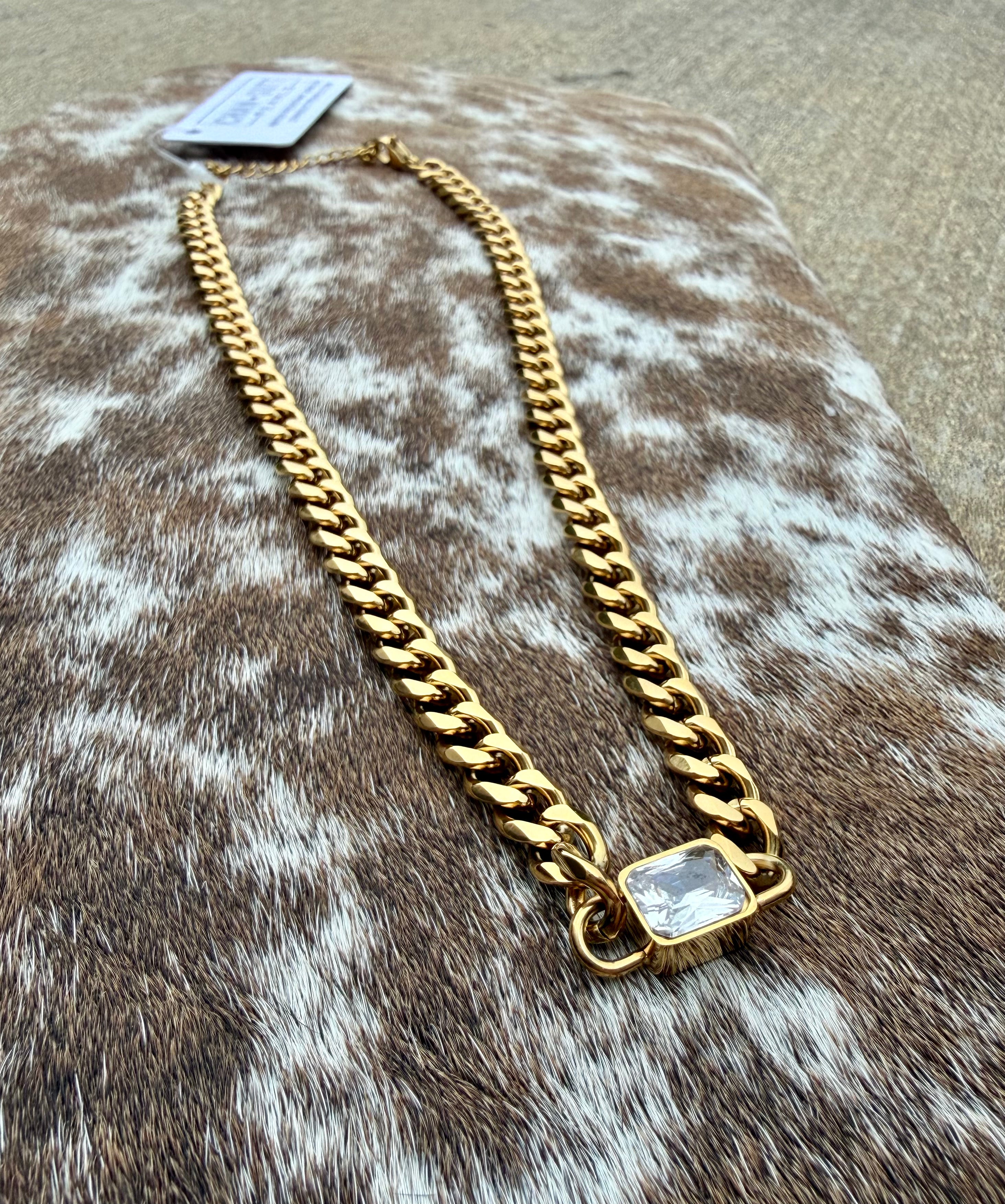 Chansutt Pearls Chain w/ Diamond Pendant Necklace