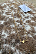 Chansutt Pearls Dainty Cross Necklace