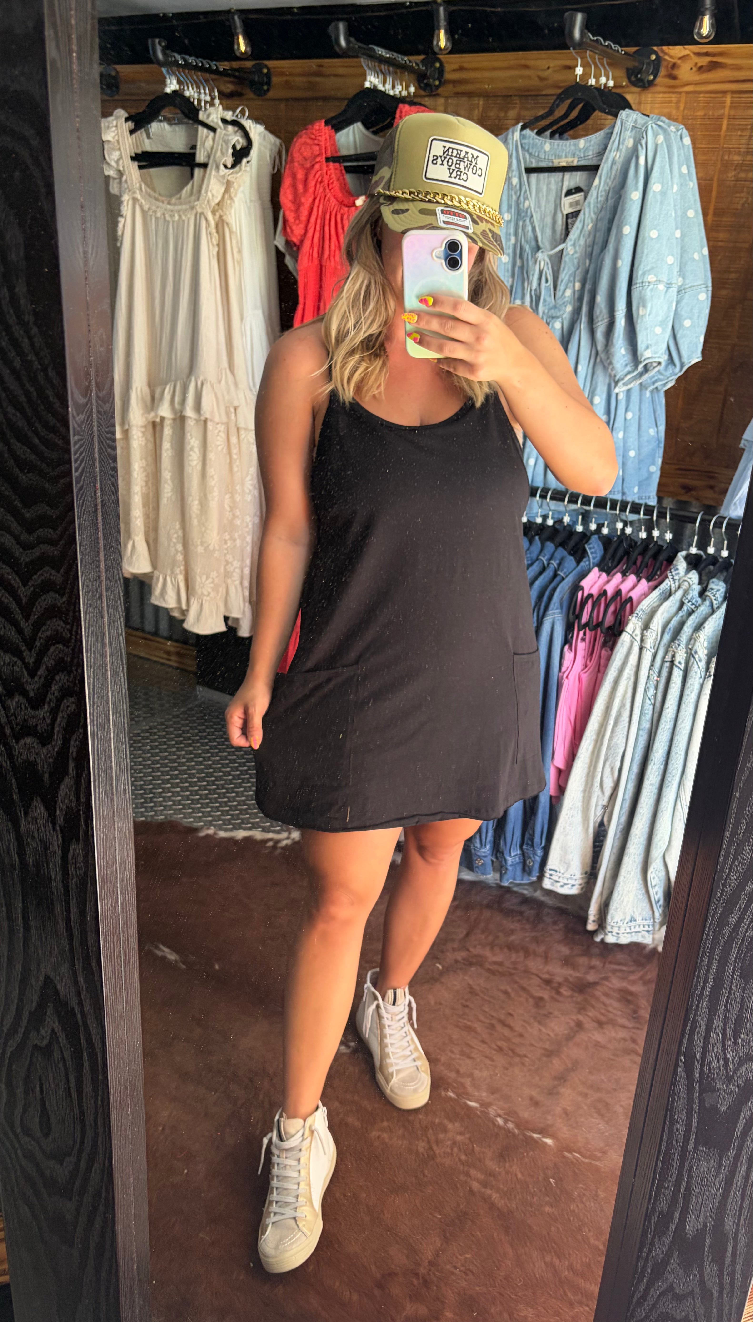 Casual Mini Dress w/ Built In Romper
