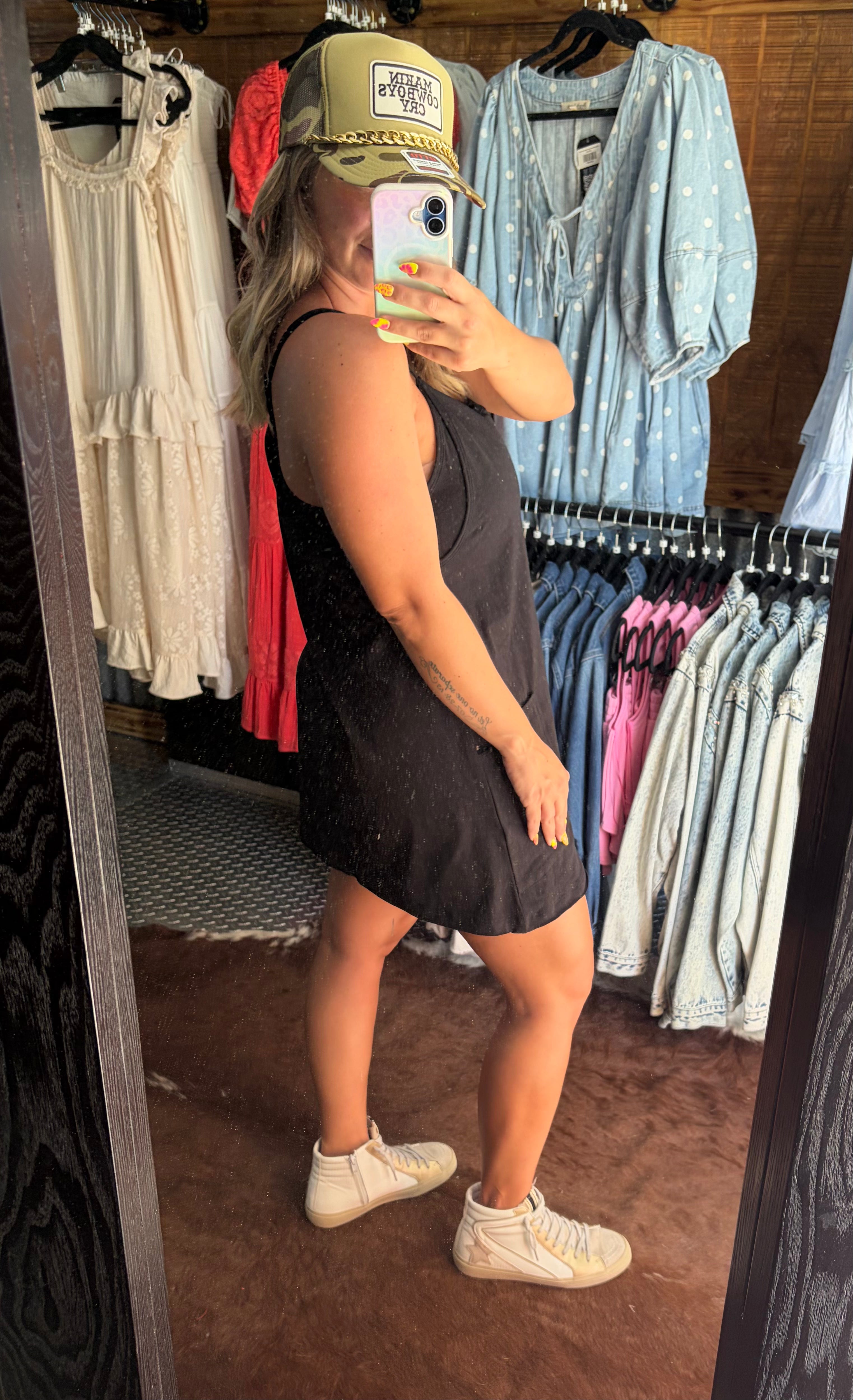 Casual Mini Dress w/ Built In Romper