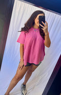 Ribbed Short Sleeve Top