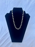 Large White Beaded Necklace