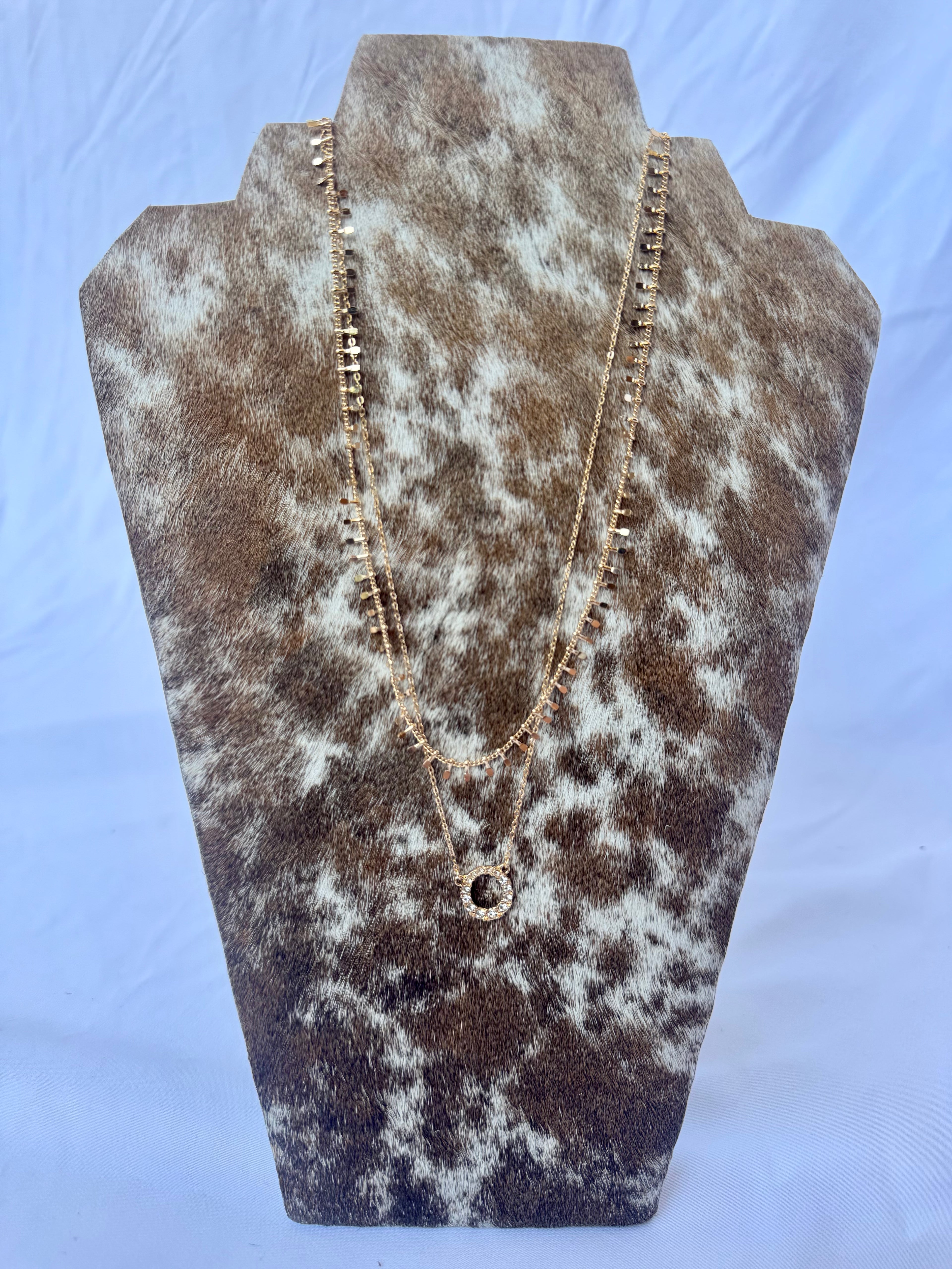 Layered Gold Diamond Necklace