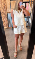 Stitched Detail Tank & Shorts Set