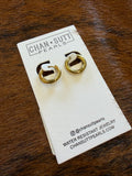 Chansutt Pearls Gold Huggies
