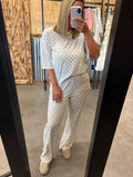 Checkered Print Lounge Set